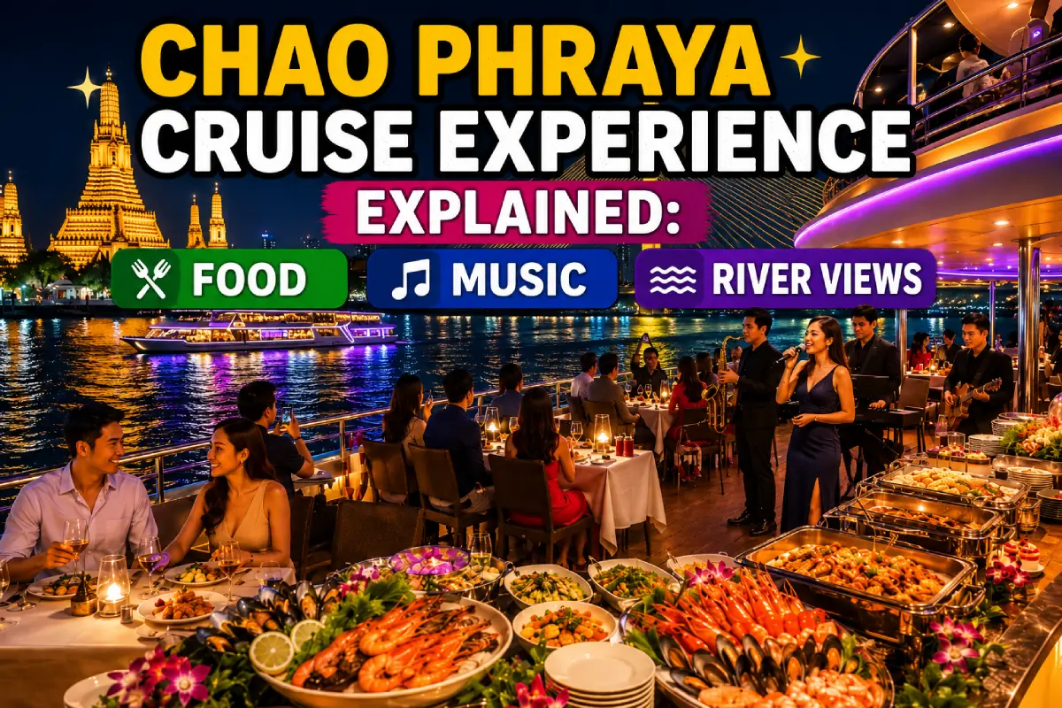 Chao Phraya Cruise Experience Explained: Food, Music, and River Views
